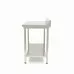 Stainless Steel Table - 100 x 70cm - Adjustable Height - with Backsplash