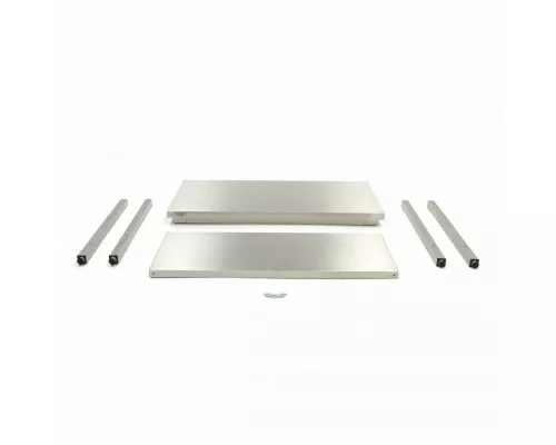 Stainless Steel Table - 100 x 60cm - Adjustable Height - with Storage Shelf Stainless Steel Table - 100 x 60cm - Adjustable Height - with Storage Shelf
