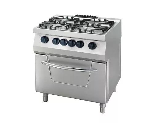 Heavy Duty Stove - 4 Burners - Double Unit - 70cm Deep - 33kW - Gas incl Electric Oven Heavy Duty Stove - 4 Burners - Double Unit - 70cm Deep - 33kW - Gas incl Electric Oven