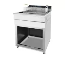 Fritēze - 45L - 1 grozs - ar iztukšošanas krānu - 400V