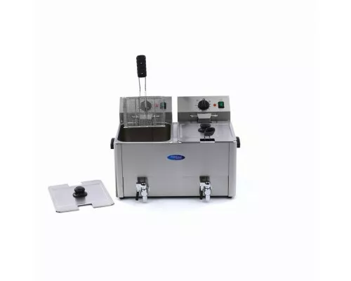 Deep Fryer - 2 x 8L - 2 Baskets - with Drain Tap Deep Fryer - 2 x 8L - 2 Baskets - with Drain Tap