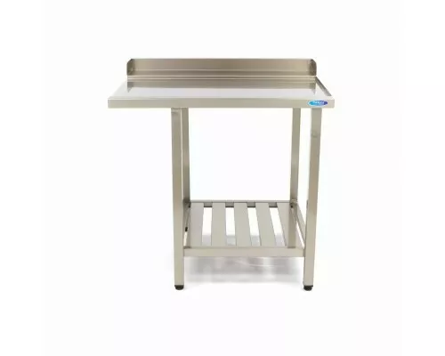 Dishwasher Table - 90 x 75cm - Right - with Backsplash and Storage Shelf Dishwasher Table - 90 x 75cm - Right - with Backsplash and Storage Shelf
