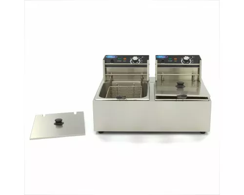 Deep Fryer - 2 x 6L - 2 Baskets - up to 2,4kg of Fries Deep Fryer - 2 x 6L - 2 Baskets - up to 2,4kg of Fries