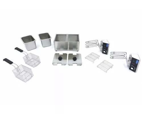 Deep Fryer - 2 x 4L - 2 Baskets - up to 1,5kg of Fries Deep Fryer - 2 x 4L - 2 Baskets - up to 1,5kg of Fries