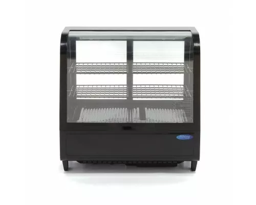 Display Fridge - 100L - 68cm - Rear Sliding Door Parādītājā frīza - 100L - 68cm - melns - aizmugurējā slīdošā durvju