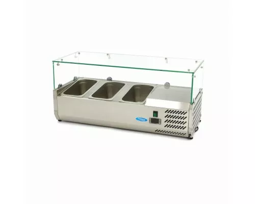 Countertop Prep Fridge - 95cm - Fits 3 x 1/3 GN, Maxima, 09400317, Ingredients Showcase Buy Countertop Prep Fridge - 95cm - Fits 3 x 1/3 GN, Maxima, 09400317
