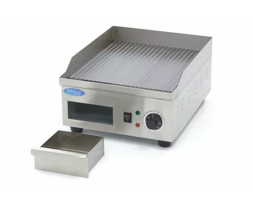 Griddle - Grooved - 36cm - incl Drip Tray Griddle - Grooved - 36cm - incl Drip Tray