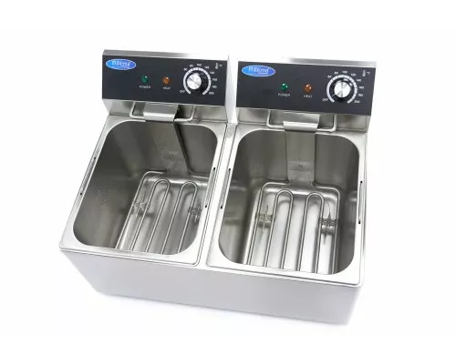 Deep Fryer - 2 x 8L - 2 Baskets - up to 2,8kg of Fries, Maxima, 09365225, Deep fryers Buy Deep Fryer - 2 x 8L - 2 Baskets - up to 2,8kg of Fries, Maxima, 09365225