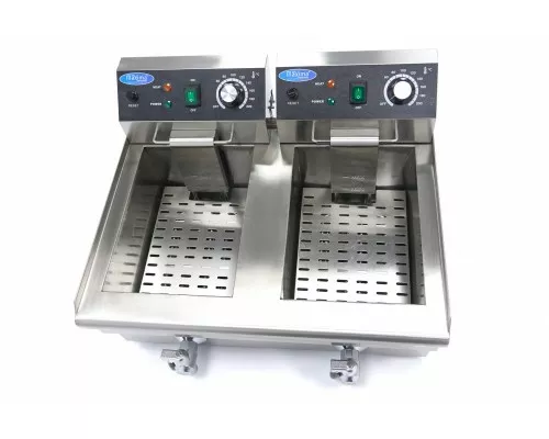 Deep Fryer - 2 x 10L - 2 Baskets - with Drain Tap, Maxima, 09365229, Deep fryers Buy Deep Fryer - 2 x 10L - 2 Baskets - with Drain Tap, Maxima, 09365229