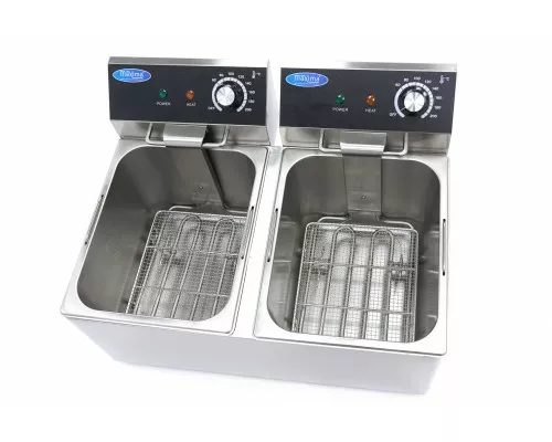 Deep Fryer - 2 x 8L - 2 Baskets - up to 2,8kg of Fries, Maxima, 09365225, Deep fryers Buy Deep Fryer - 2 x 8L - 2 Baskets - up to 2,8kg of Fries, Maxima, 09365225
