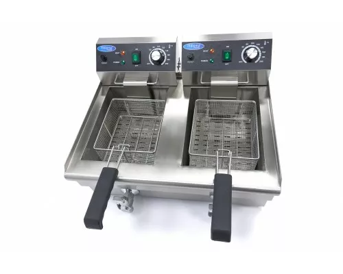 Deep Fryer - 2 x 10L - 2 Baskets - with Drain Tap, Maxima, 09365229, Deep fryers Buy Deep Fryer - 2 x 10L - 2 Baskets - with Drain Tap, Maxima, 09365229