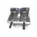 Deep Fryer - 2 x 10L - 2 Baskets - with Drain Tap, Maxima, 09365229