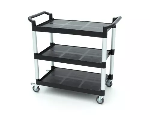 Тележка для сервировки - 3 пластиковые полки - 103 x 50,5 см, Maxima, 09507002, Тележка для подносов Купить Тележка для сервировки - 3 пластиковые полки - 103 x 50,5 см, Maxima, 09507002