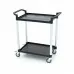 Serving Trolley – 2 Plastic Shelves – 86,5 x 42,5cm
