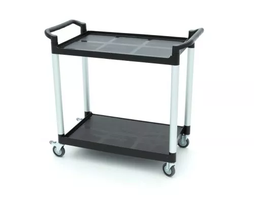 Тележка для сервировки - 2 пластиковые полки - 103 x 50,5 см, Maxima, 09507004, Тележка для подносов Купить Тележка для сервировки - 2 пластиковые полки - 103 x 50,5 см, Maxima, 09507004