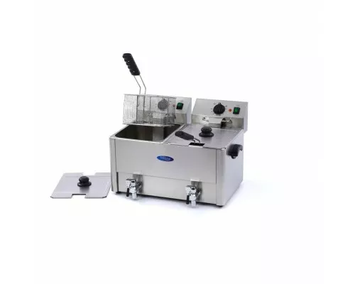 Deep Fryer - 2 x 8L - 2 Baskets - with Drain Tap Deep Fryer - 2 x 8L - 2 Baskets - with Drain Tap