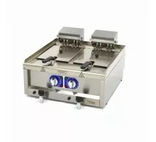 Fritēze - 2 x 10L - 2 grozi - ar iztukšošanas krānu - 400V