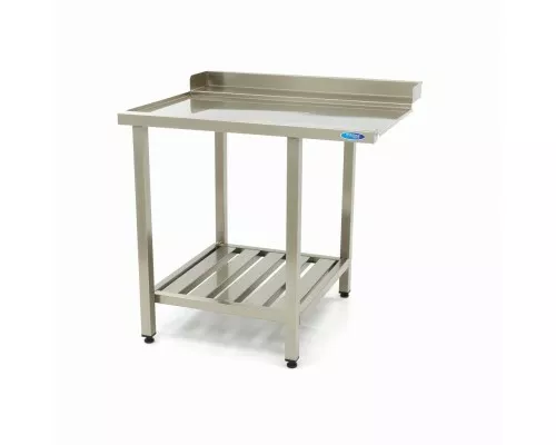 Dishwasher Table - 120 x 75cm - Left - with Backsplash and Storage Shelf Dishwasher Table - 120 x 75cm - Left - with Backsplash and Storage Shelf