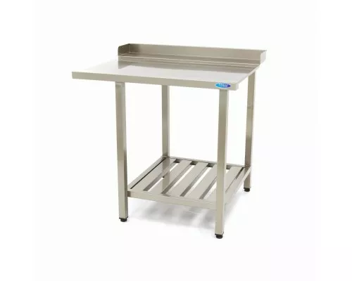 Dishwasher Table - 90 x 75cm - Right - with Backsplash and Storage Shelf Dishwasher Table - 90 x 75cm - Right - with Backsplash and Storage Shelf