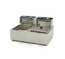 Fritēze - 2 x 6L - 2 grozi - līdz 2,4 kg frī kartupeļu