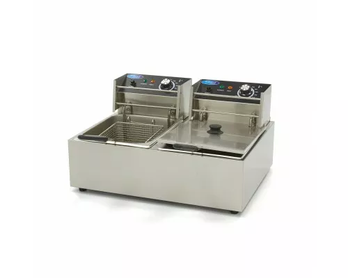 Deep Fryer - 2 x 6L - 2 Baskets - up to 2,4kg of Fries Deep Fryer - 2 x 6L - 2 Baskets - up to 2,4kg of Fries
