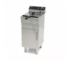 Fritēze - 16L - 1 grozs - ar iztukšošanas krānu un statīvu - 400V