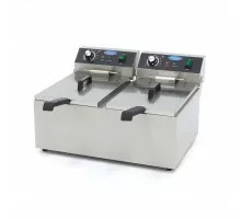 Fritēze - 2 x 11L - 2 grozi - līdz 2,8 kg frī kartupeļu