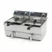 Fritēze - 2 x 13L - 2 grozi - ar iztukšošanas krānu, Maxima, 09365231