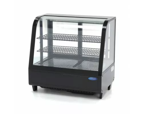 Display Fridge - 100L - 68cm - Rear Sliding Door Parādītājā frīza - 100L - 68cm - melns - aizmugurējā slīdošā durvju