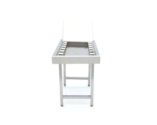 Stainless Steel Straight Roller Table - for Rack Conveyor Dishwasher Stainless Steel Straight Roller Table - for Rack Conveyor Dishwasher