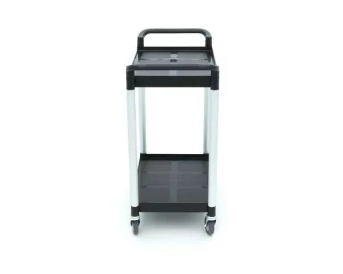 Servēšanas ratiņi - 2 plastmasas plaukti - 86,5 x 42,5 cm Serving Trolley – 2 Plastic Shelves – 86,5 x 42,5cm