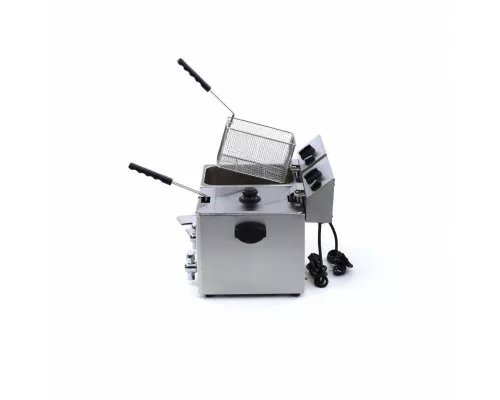 Deep Fryer - 2 x 8L - 2 Baskets - with Drain Tap Deep Fryer - 2 x 8L - 2 Baskets - with Drain Tap