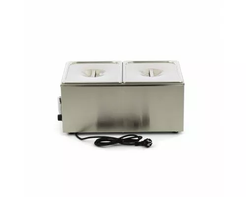 Bain Marie - with Tap - incl 2 x 1/2 GN Set - Electric Bain Marie - ar krānu - iekļaujot 2 x 1/2 GN komplektu - elektrisks