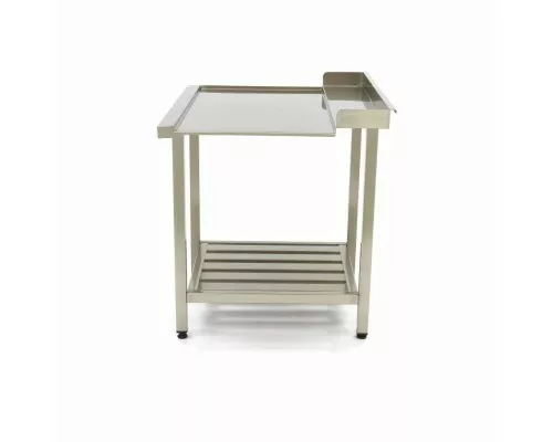 Dishwasher Table - 120 x 75cm - Left - with Backsplash and Storage Shelf Dishwasher Table - 120 x 75cm - Left - with Backsplash and Storage Shelf