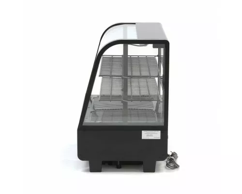 Display Fridge - 100L - 68cm - Rear Sliding Door Parādītājā frīza - 100L - 68cm - melns - aizmugurējā slīdošā durvju
