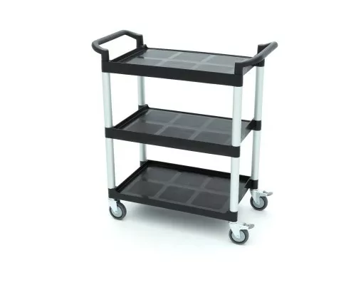 Serving Trolley – 3 Plastic Shelves – 86,5 x 42,5cm Serving Trolley – 3 Plastic Shelves – 86,5 x 42,5cm