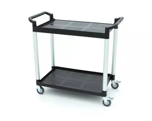Тележка для сервировки - 2 пластиковые полки - 103 x 50,5 см, Maxima, 09507004, Тележка для подносов Купить Тележка для сервировки - 2 пластиковые полки - 103 x 50,5 см, Maxima, 09507004