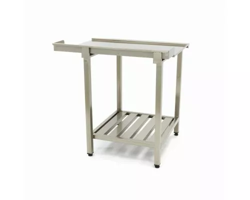 Dishwasher Table - 120 x 75cm - Left - with Backsplash and Storage Shelf Dishwasher Table - 120 x 75cm - Left - with Backsplash and Storage Shelf