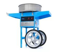 Candy Floss Machine – Ø 52cm – Blue – with Cart