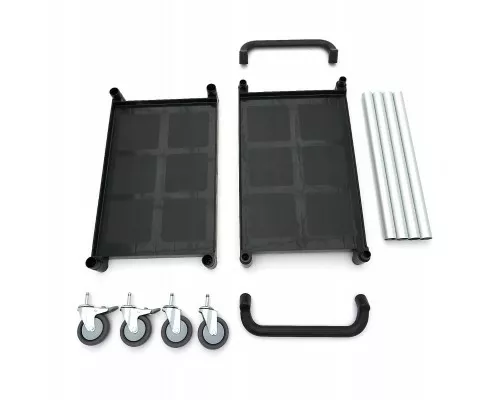 Servēšanas ratiņi - 2 plastmasas plaukti - 86,5 x 42,5 cm Serving Trolley – 2 Plastic Shelves – 86,5 x 42,5cm