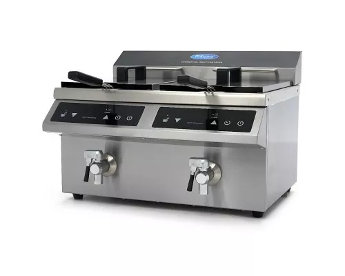 Deep Fryer - 2 x 8L - 2 Baskets - with Drain Tap - Induction, Maxima, 09371095, Deep fryers Buy Deep Fryer - 2 x 8L - 2 Baskets - with Drain Tap - Induction, Maxima, 09371095