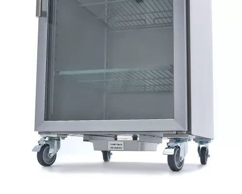 Fridge - 600L - 3 Adjustable Shelves (2/1GN) - Stainless Steel - with Glass Door Fridge - 600L - 3 Adjustable Shelves (2/1GN) - Stainless Steel - with Glass Door