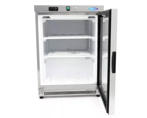 Freezer - 200L - Stainless Steel - with Glass Door Freezer - 200L - Stainless Steel - with Glass Door