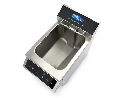 Deep Fryer - 8L - 1 Basket - Induction - with Drain Tap, Maxima, 09371090, Deep fryers Buy Deep Fryer - 8L - 1 Basket - Induction - with Drain Tap, Maxima, 09371090
