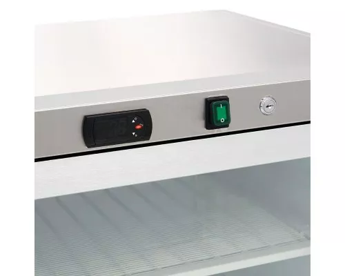 Freezer - 200L - Stainless Steel - with Glass Door Freezer - 200L - Stainless Steel - with Glass Door