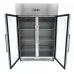 Freezer - 1200L - 6 Adjustable Shelves (2/1GN) - Stainless Steel - with Glass Door