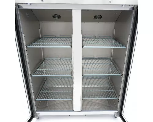 Freezer - 1200L - 6 Adjustable Shelves (2/1GN) - Stainless Steel - with Glass Door Freezer - 1200L - 6 Adjustable Shelves (2/1GN) - Stainless Steel - with Glass Door