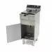 Deep Fryer - 16L - 1 Basket - with Drain Tap and Stand - 400V, Maxima, 09365155