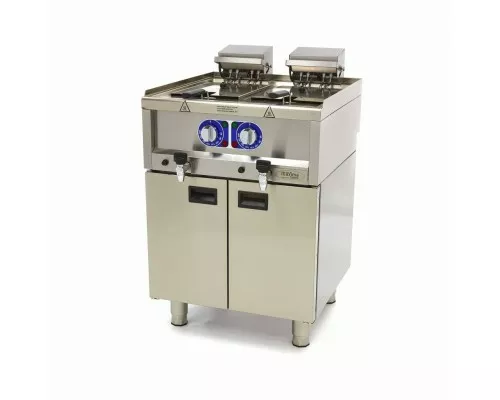 Deep Fryer - 2 x 10L - 2 Baskets - with Drain Tap - 400V Deep Fryer - 2 x 10L - 2 Baskets - with Drain Tap - 400V