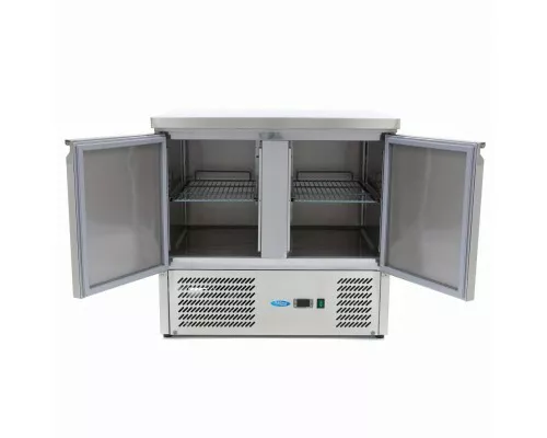 Preču ledusskapis - 90 cm - 2 durvis, Maxima, 09400420, Aukstuma galds (letes tipa ledusskapis) Pirkt Preču ledusskapis - 90 cm - 2 durvis, Maxima, 09400420